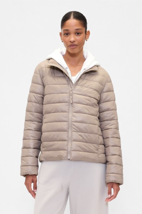 Campera Puffer Mujer Medium Cool Brown