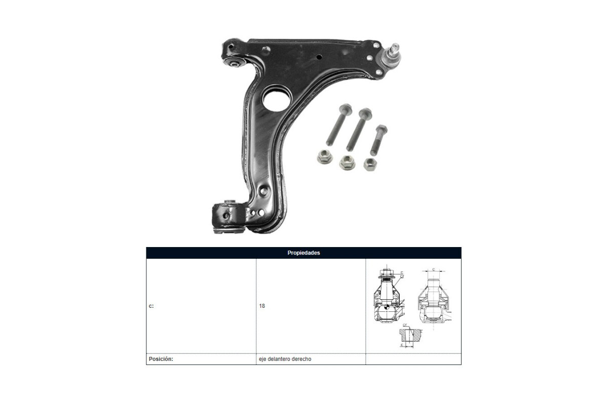 Parilla De Suspension Delantera Chev Zafira 99-12 Der Parilla De Suspension Delantera Chev Zafira 99-12 Der