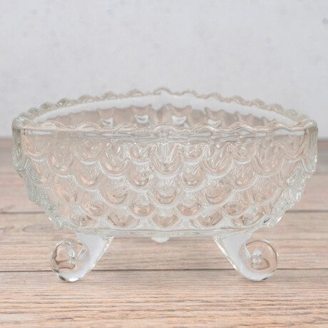 Set de 6 bowls de vidrio labrado Set de 6 bowls de vidrio labrado