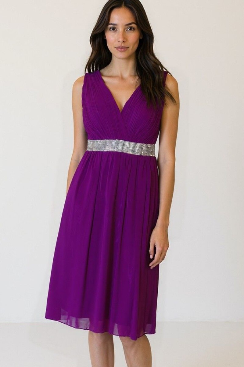 Vestido Midi Violeta