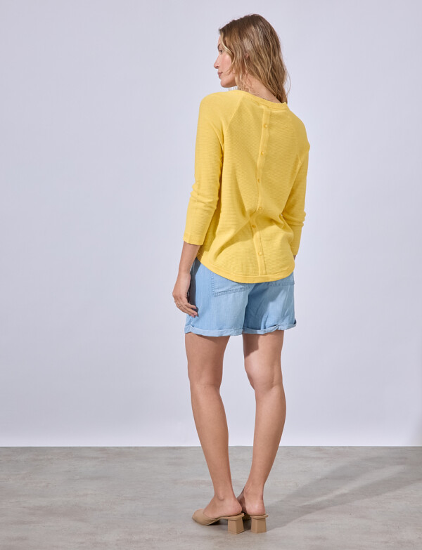 Buzo Raglan Algodon AMARILLO