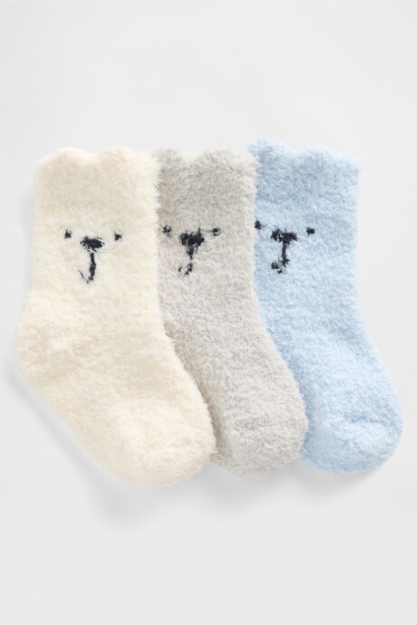 Medias Pack X3 Cozy Bebé Serene Blue
