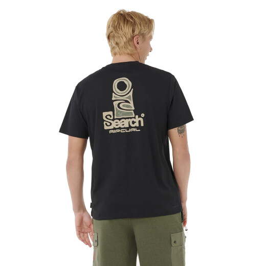 Remera Rip Curl Vaporcool Search Stack - Negro Remera Rip Curl Vaporcool Search Stack - Negro