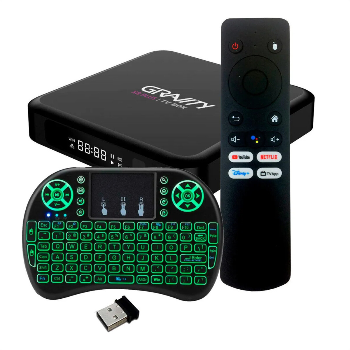 Tv Box Android Gravity 4gb 32gb + Teclado Smart Mini - PK TV BOX GRAVITY 4/32GB + TECLADO SMART 