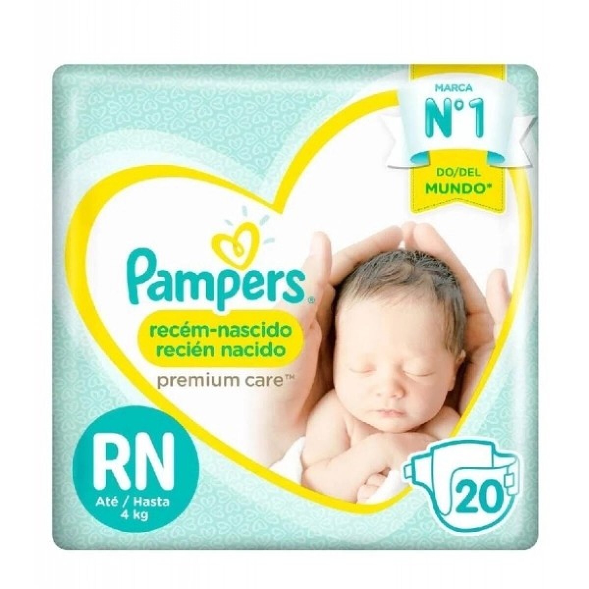 Pañales Pampers Premium Care RN+ X20 
