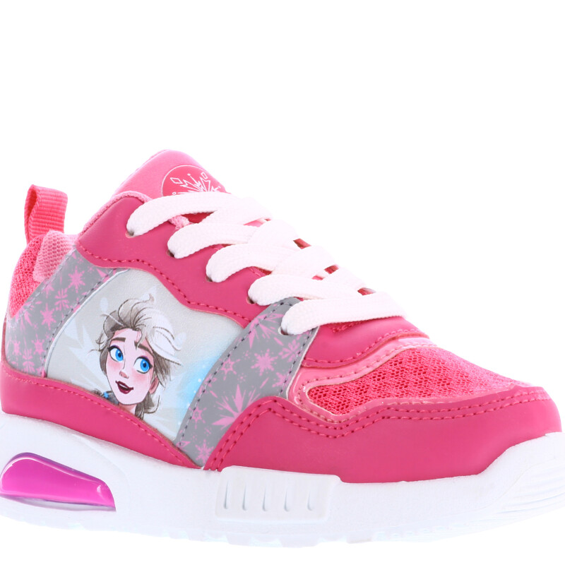 Championes Infantiles Disney Frozen c/Luces Rosado - Gris