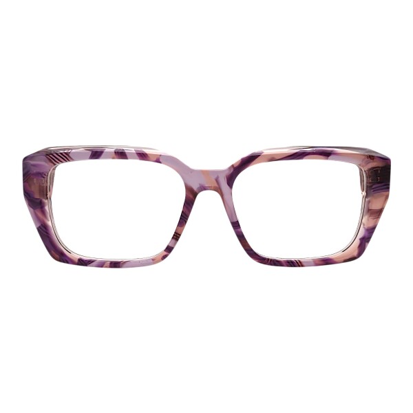 Tipo: Lente de receta. Marca: Adolfo Domínguez. Material: Acetato. Color: Lila combinado. Calibre: Mediano. lilacombinado