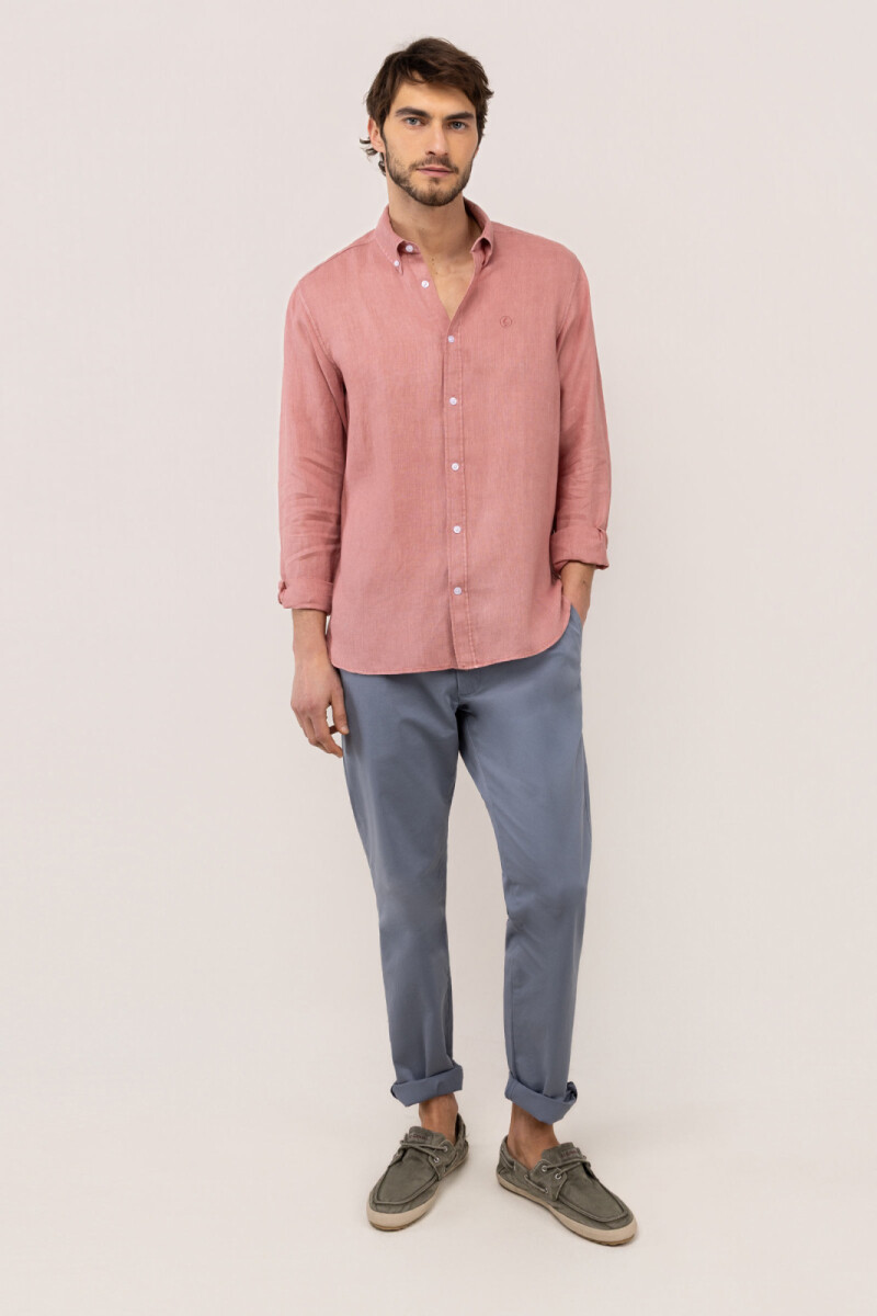 Camisa Lino Rojo