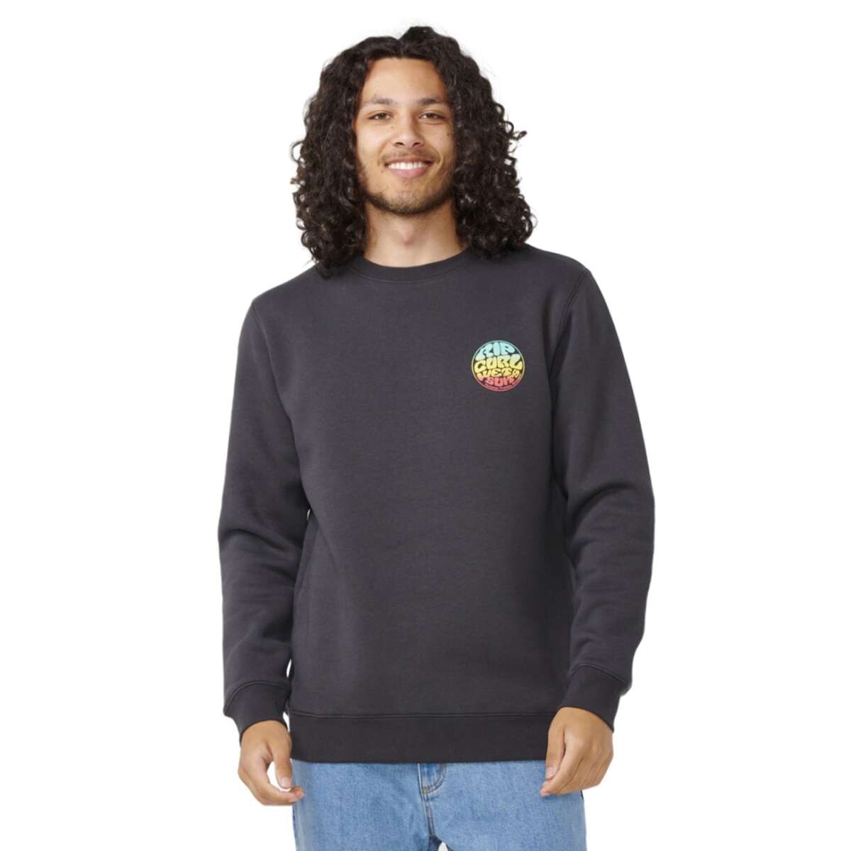 Buzo Rip Curl Wetsuit Icon Crew - Negro 