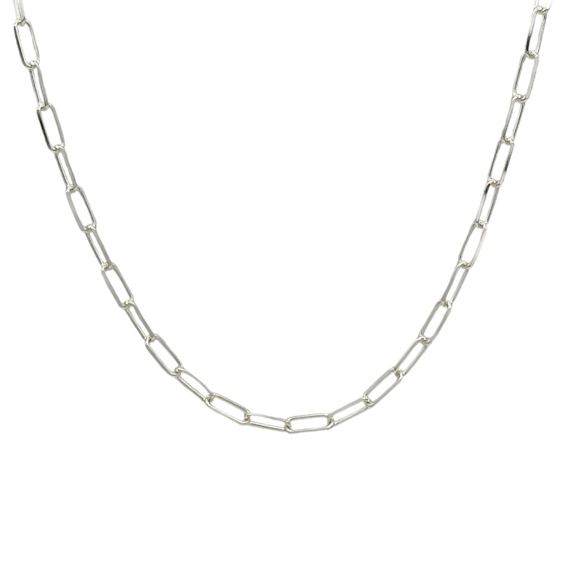 Cadena Force eslabón largo-Plata 925-Sin Piedra-CD3065 Sinpiedra