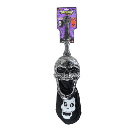 Craneo con bolsa para golosinas Halloween Craneo con bolsa para golosinas Halloween