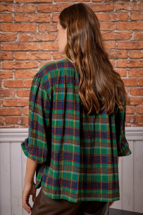 Camisa escocesa Verde