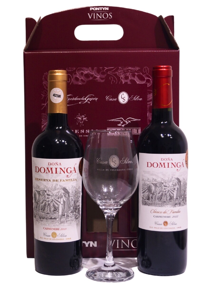 Pack regalo Doña Dominga Carmenere 
