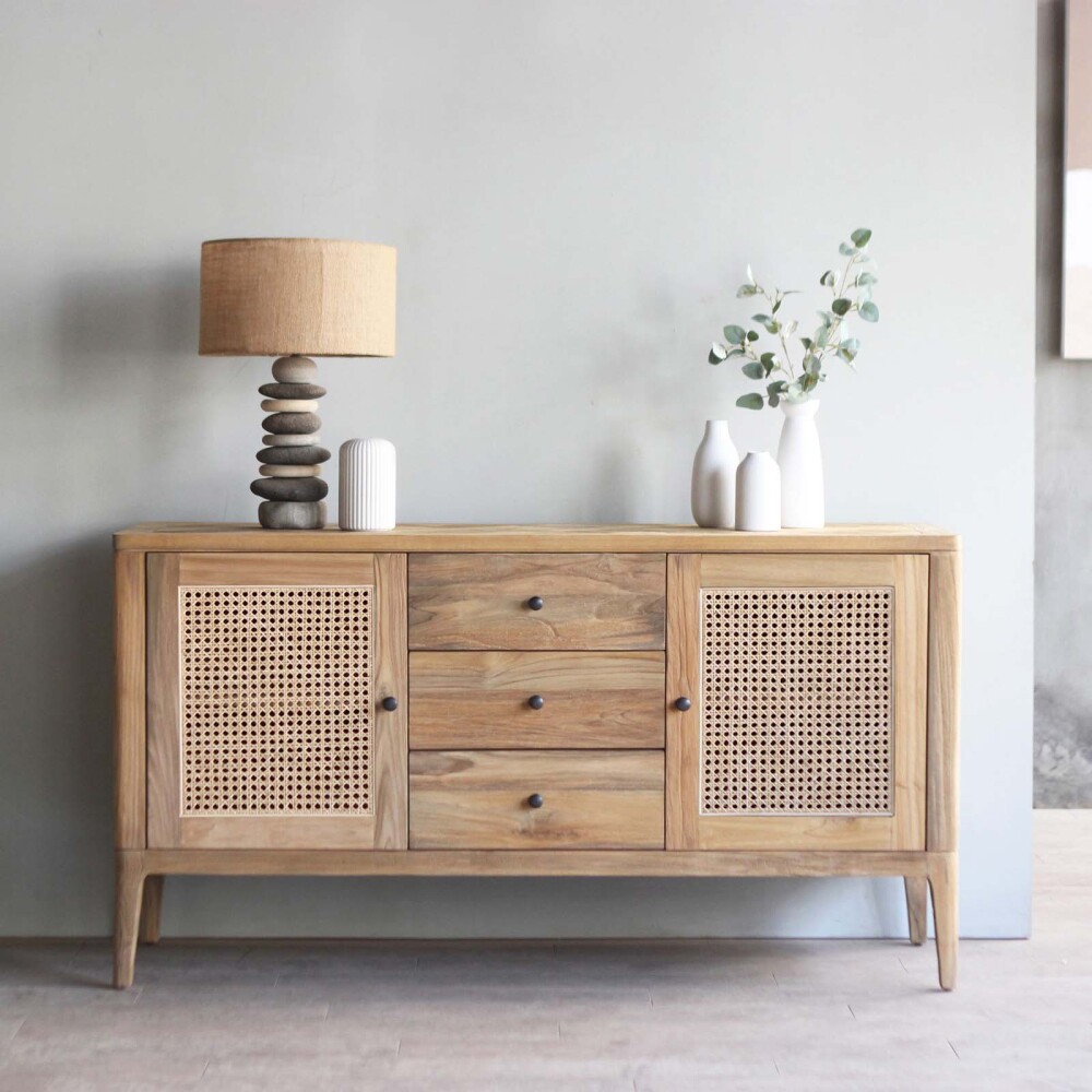 APARADOR MADERA NATURAL-BEIGE RENÉ