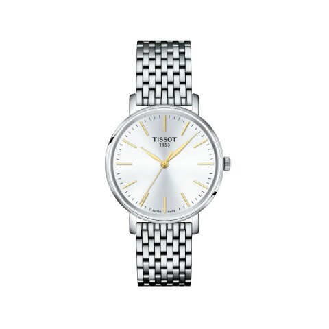 Reloj Tissot Everytime 34mm para mujer de acero T1432101101101 Plateado