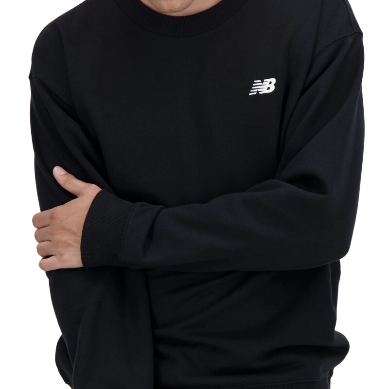Buzo New Balance Small Logo French Terry - Negro Buzo New Balance Small Logo French Terry - Negro