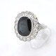 Anillo Nuevo En Platino, Zafiro Y Brillantes Anillo Nuevo En Platino, Zafiro Y Brillantes
