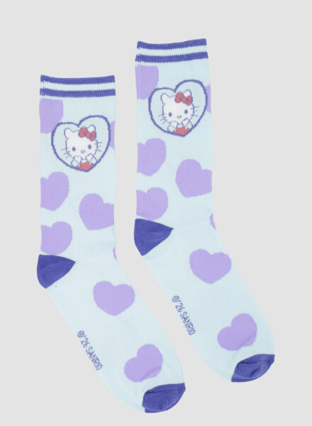 Medias media caña dama hello kitty Azul