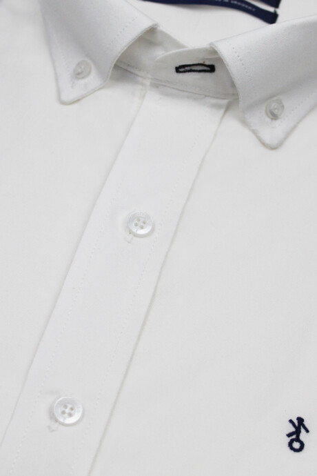 Camisa de Hombre Lisa Blanca