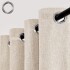 Cortina Blackout 100% Engomada Termica Set 2 Paños Tipo Lino Variante Color Beige