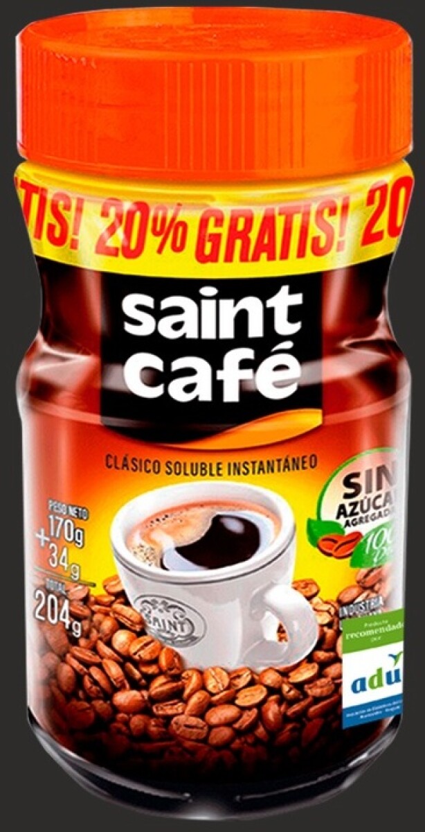 CAFE SOLUBLE SAINT FCO 170G+20% GRATIS 