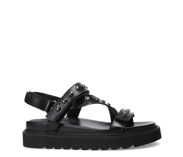 Sandalia ZYKA estilo teva con tachas Black