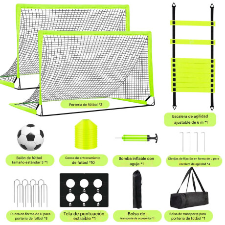 Set X2 Arcos Futbol Entrenamiento 180x120m Completo Dep009117