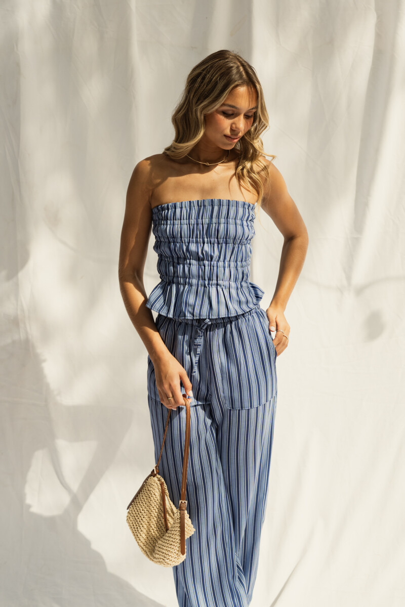 TOP LLORET MARINE STRIPES 