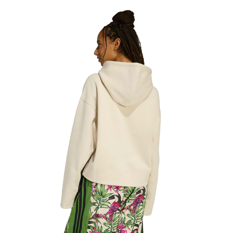 Canguro de Mujer Adidas X Farm Rio Beige - Negro