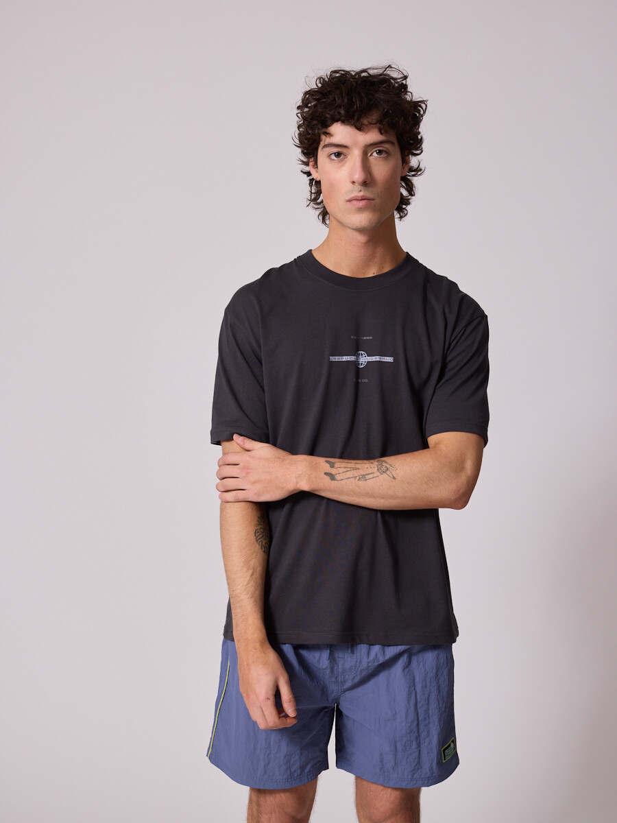 T-SHIRT BRAVI DIXIE Gris Oscuro