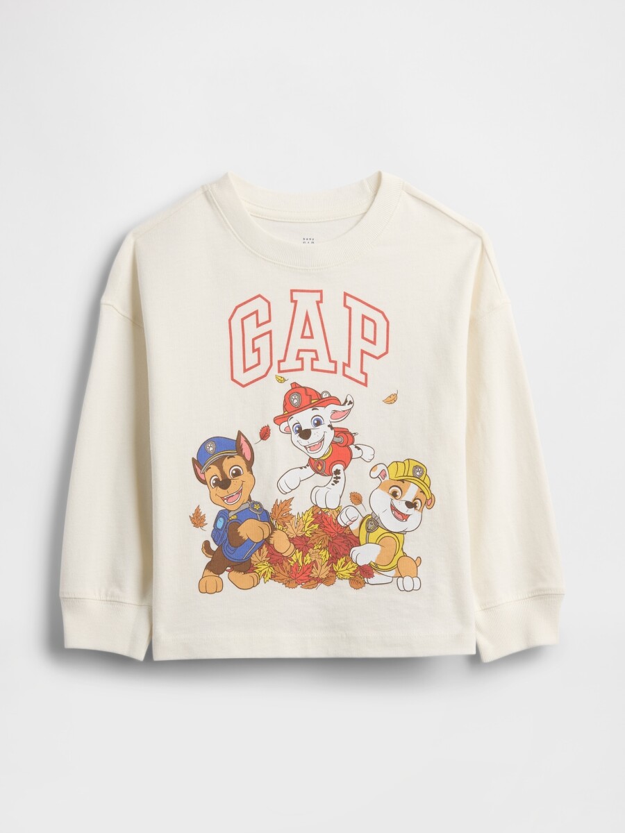 3PL PAW PATROL LS GRAPHIC - NEW OFF WHITE 