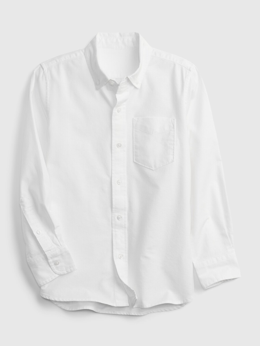 Camisa Oxford Niño - Optic White 