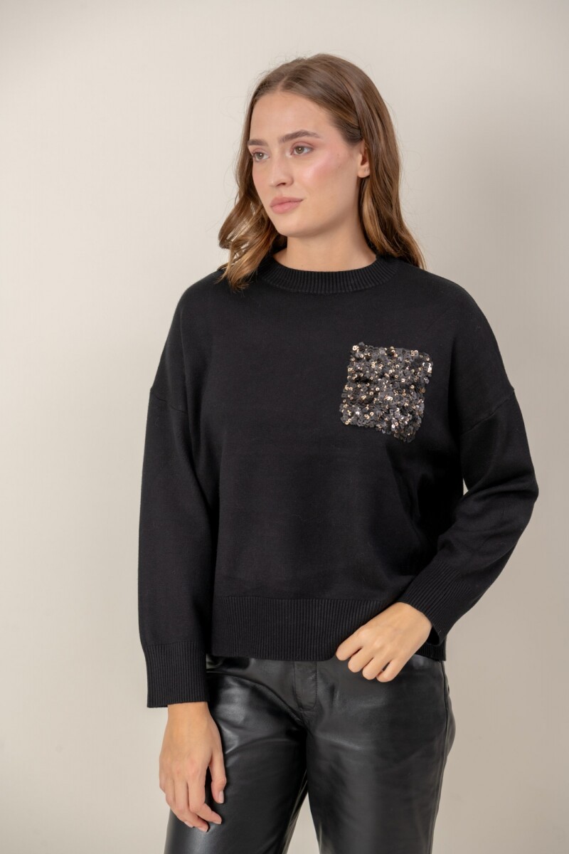 Sweater dama - Negro 