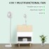 Ventilador Portatil Recargable Extensible 3 Velocidades Color Variante Verde oscuro
