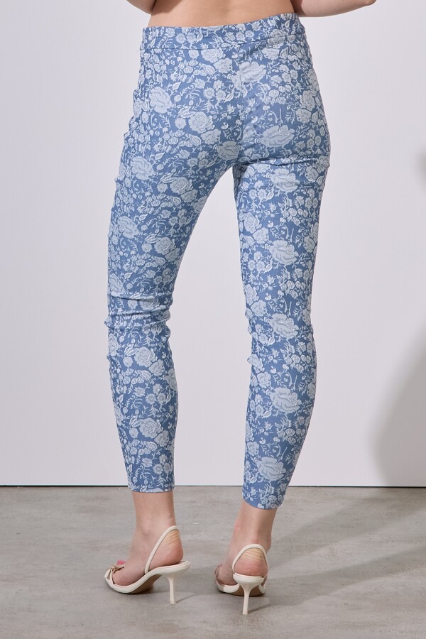 Jegging Flores AZUL