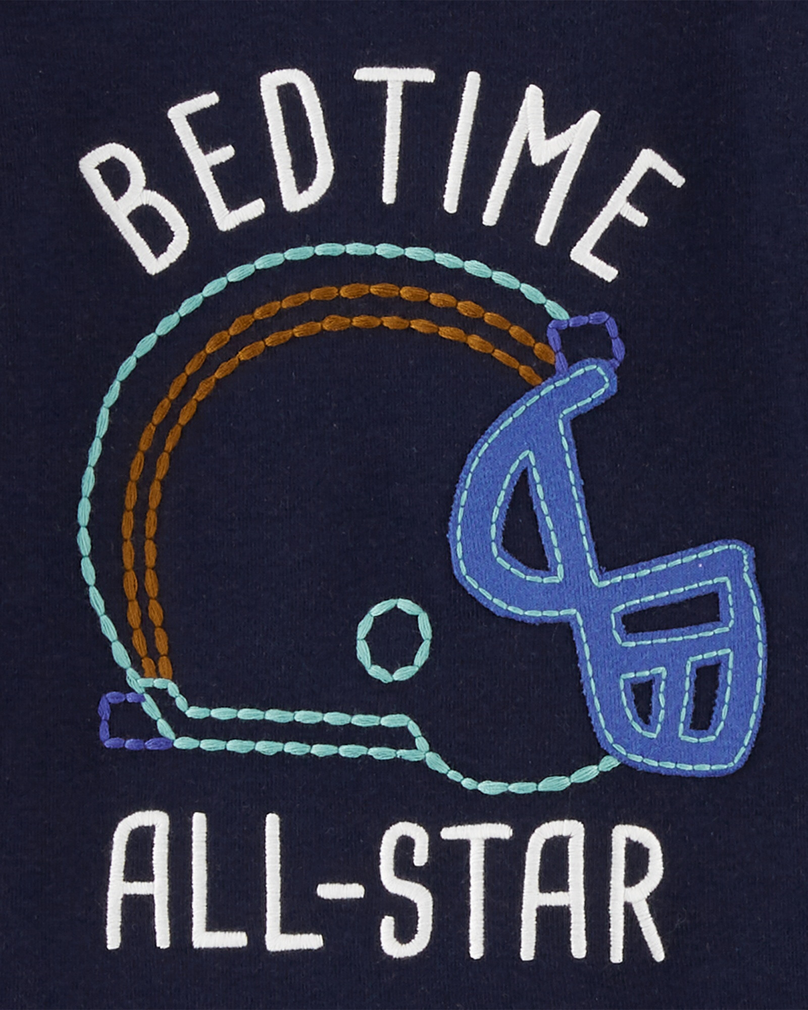 Pijama cuatro piezas de algodón, dos remeras y dos pantalones Sin color