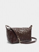 Bolso De Mano Trenzado marron