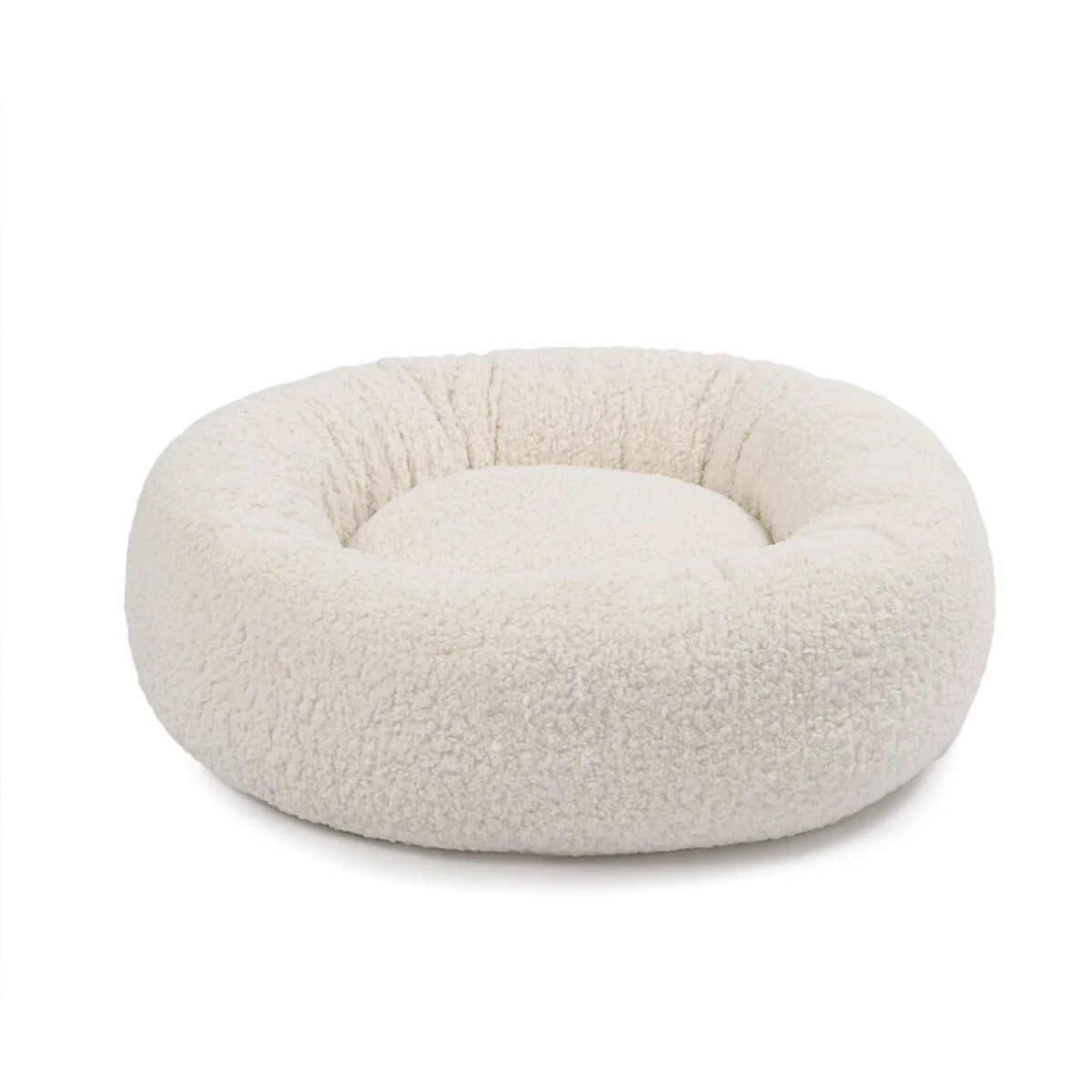 Cama Para Perro Gato Cuna Puff Peluda Cucha 50 Cm Mascota Polar - Variante Color Blanco 
