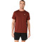 Polo Running Asics Silver SS Top Hombre Singed Red