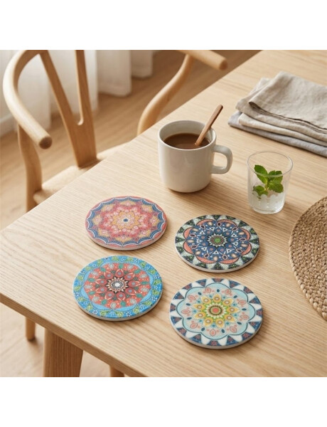 POSAVASO D10CM CERAMICA/MADERA DISEÑOS SURTIDOS POSAVASO D10CM CERAMICA/MADERA DISEÑOS SURTIDOS