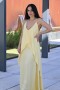 Vestido largo Zaida Amarillo