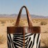 Taba Handbag Print Caramel / Zebra