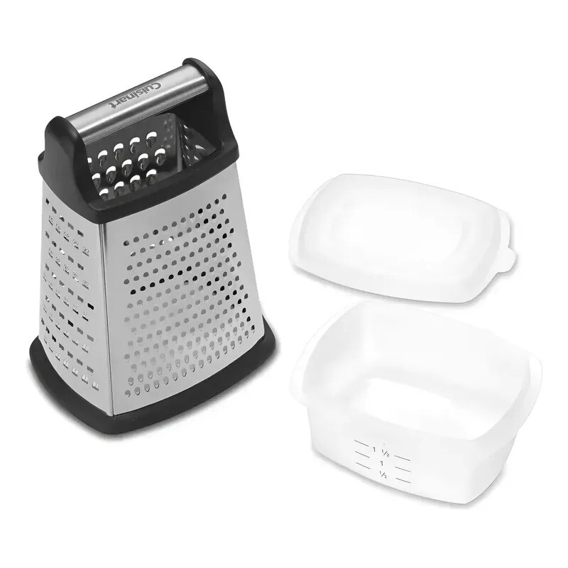 Rallador de 4 lados con contenedor de almacenamiento - Cuisinart Rallador de 4 lados con contenedor de almacenamiento - Cuisinart