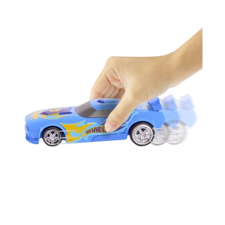 Auto a fricción Hot Wheels Pull Back Racers 13cm AUTO AZUL