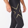 Light Speed Compression <br /> Tights - Hombre Black/gold Reflective