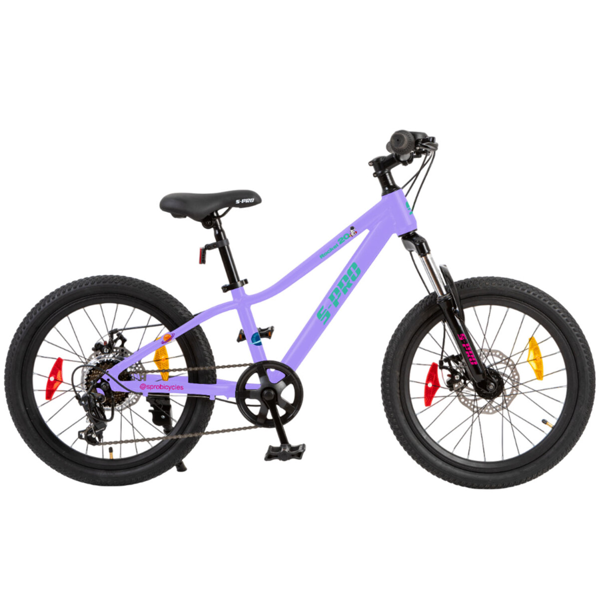 Bicicleta S Pro Rocket Rodado 20 Urbana Con 7 Velocidades Y Cuadro De Acero - Lila 