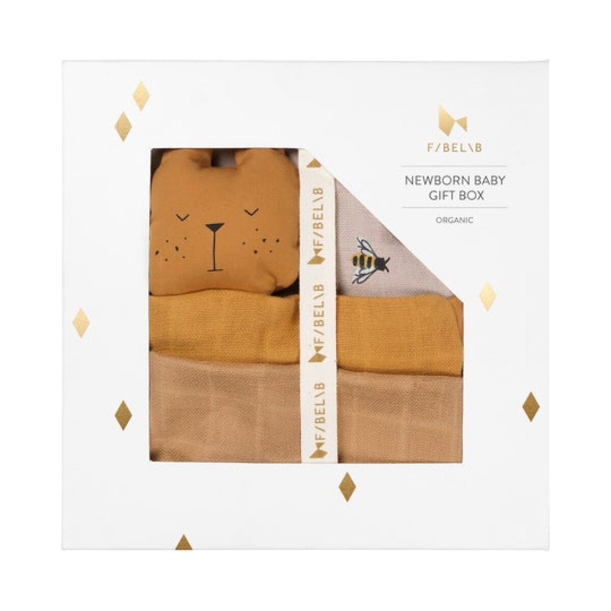 GIFT BOX NEW BORN FABELAB - OCHRE BEE 