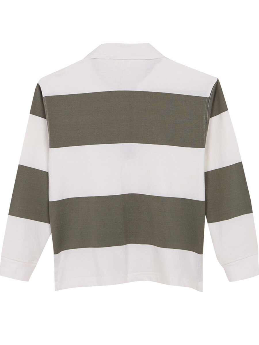 Polo De Rayas Verdoso