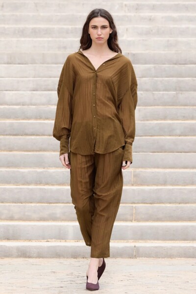 SHIRT LAO Marron