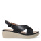 Sandalias de Mujer Lady Confort CAZENAC con tiras cruzadas Negro